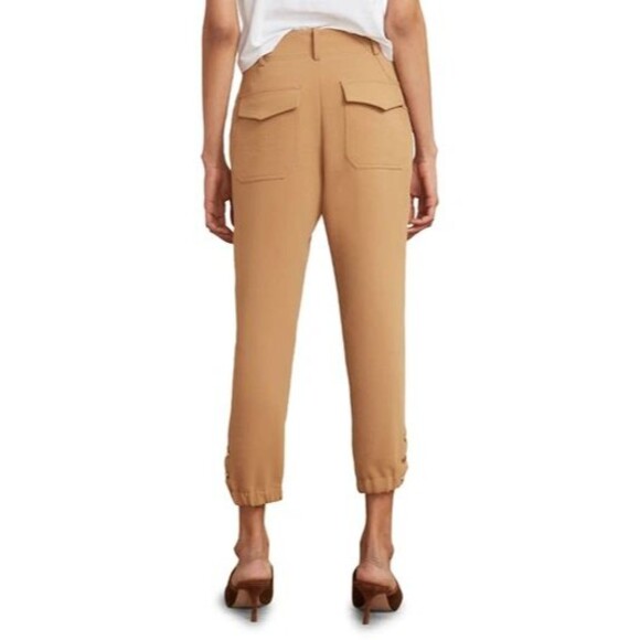 VERONICA BEARD Pants Brown Manisha Utilitarian Joggers Safari Trouser Size 6 - Picture 5 of 12